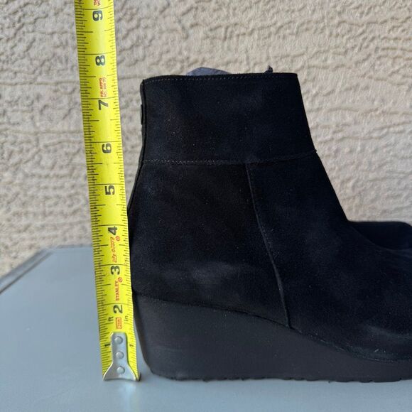 Birkenstock Papillio Ebba Wedge Boots Women’s 9US or 40EU Black Suede Leather - Picture 13 of 14